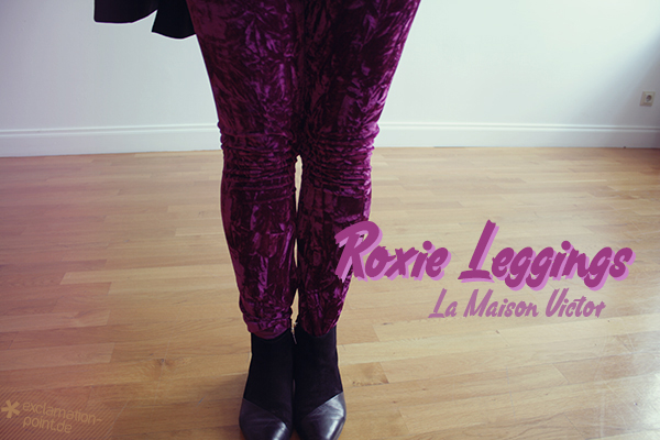 La Maison Victor Roxie Leggings aus Pannesamt // La Maison Victor Roxie leggings made out of crushed velvet
