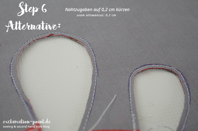 Perfekte Cut Outs nähen - Anleitung mit Bildern | Sew perfect cutouts - tutorial with pictures